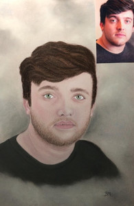 Brenda, Grandson BJ, pastel.jpg